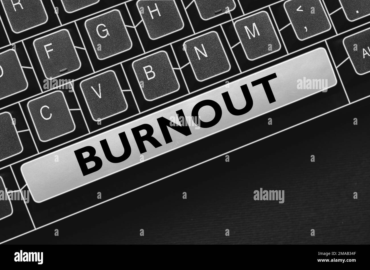 Text showing inspiration Burnout. Conceptual photo Feeling of physical