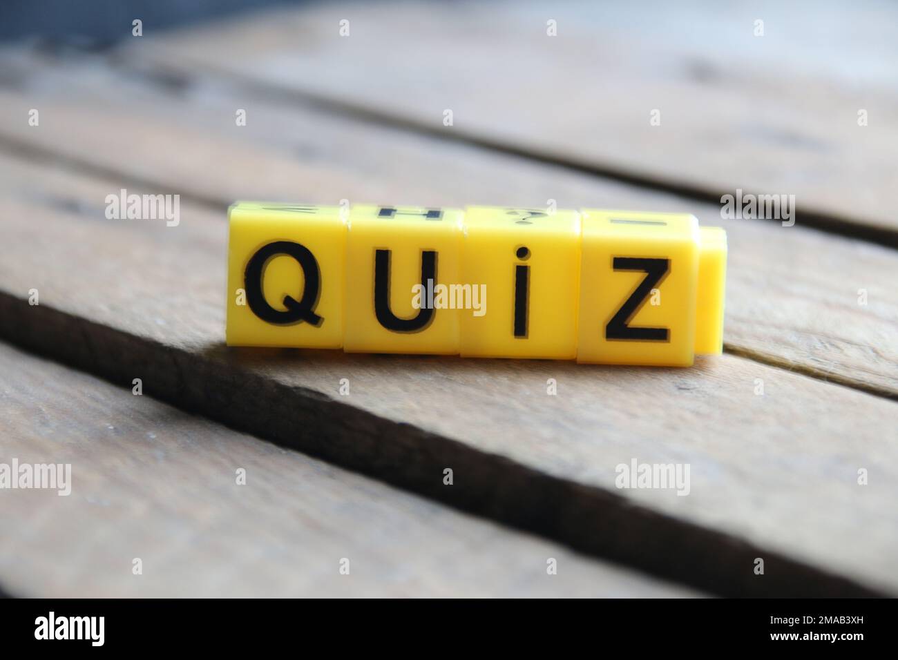 Quiz text written in hi-res stock photography and images - Alamy