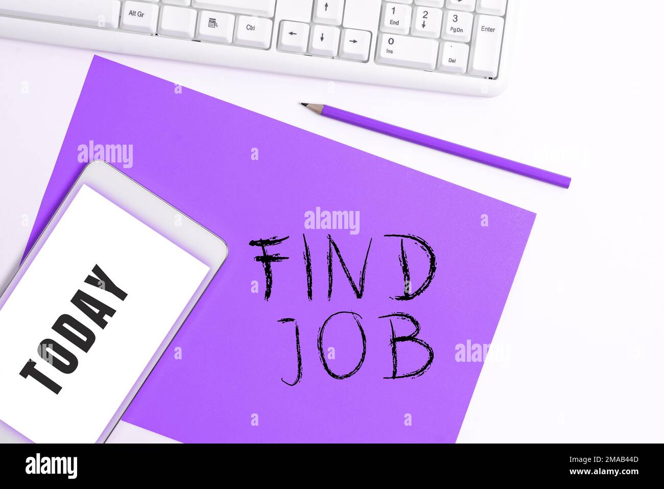 Writing displaying text Find Job. Word Written on An act of person to find or search work suited for his profession Stock Photo