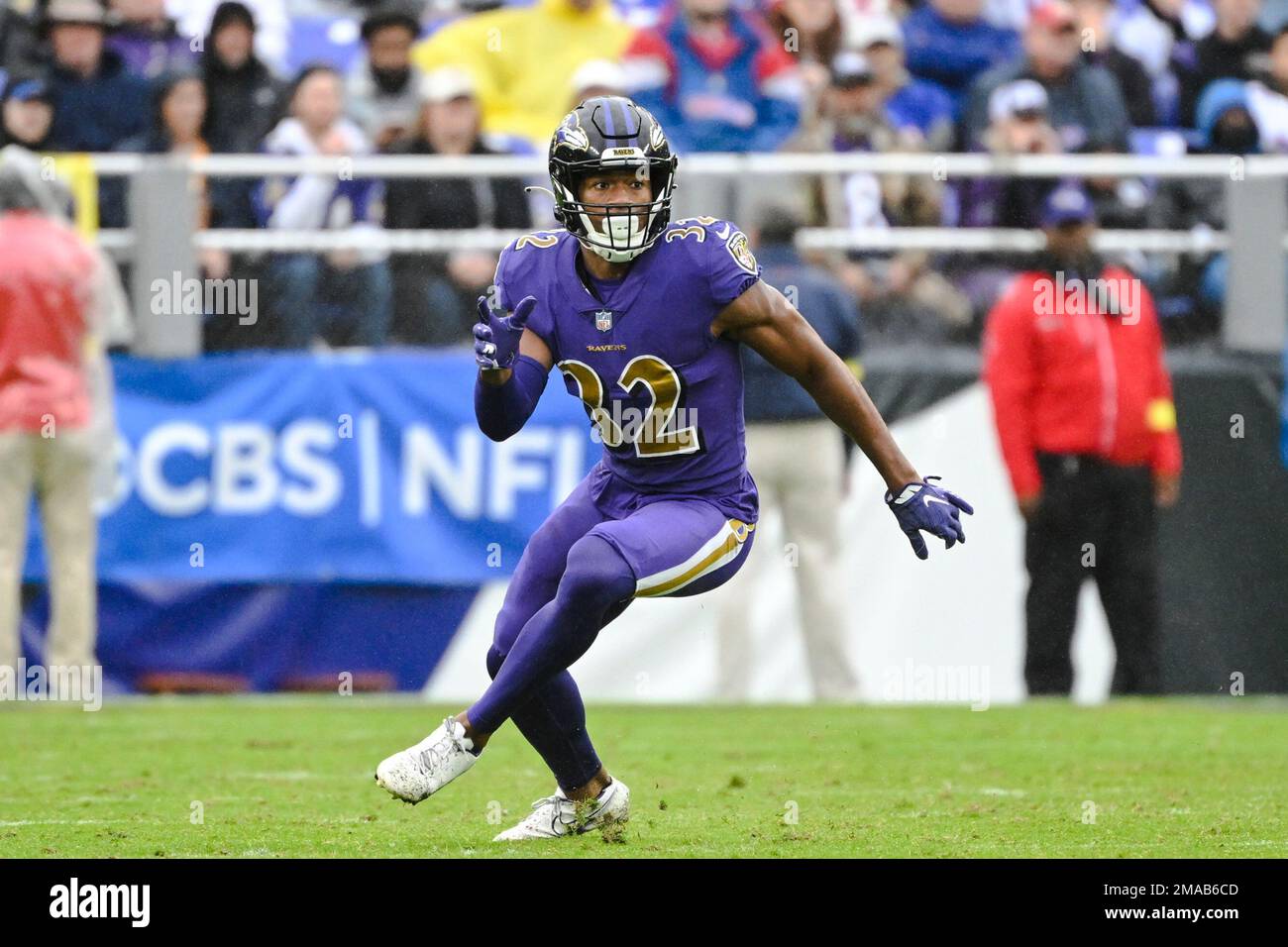 Baltimore Ravens safety Marcus Williams (32) in action during the first