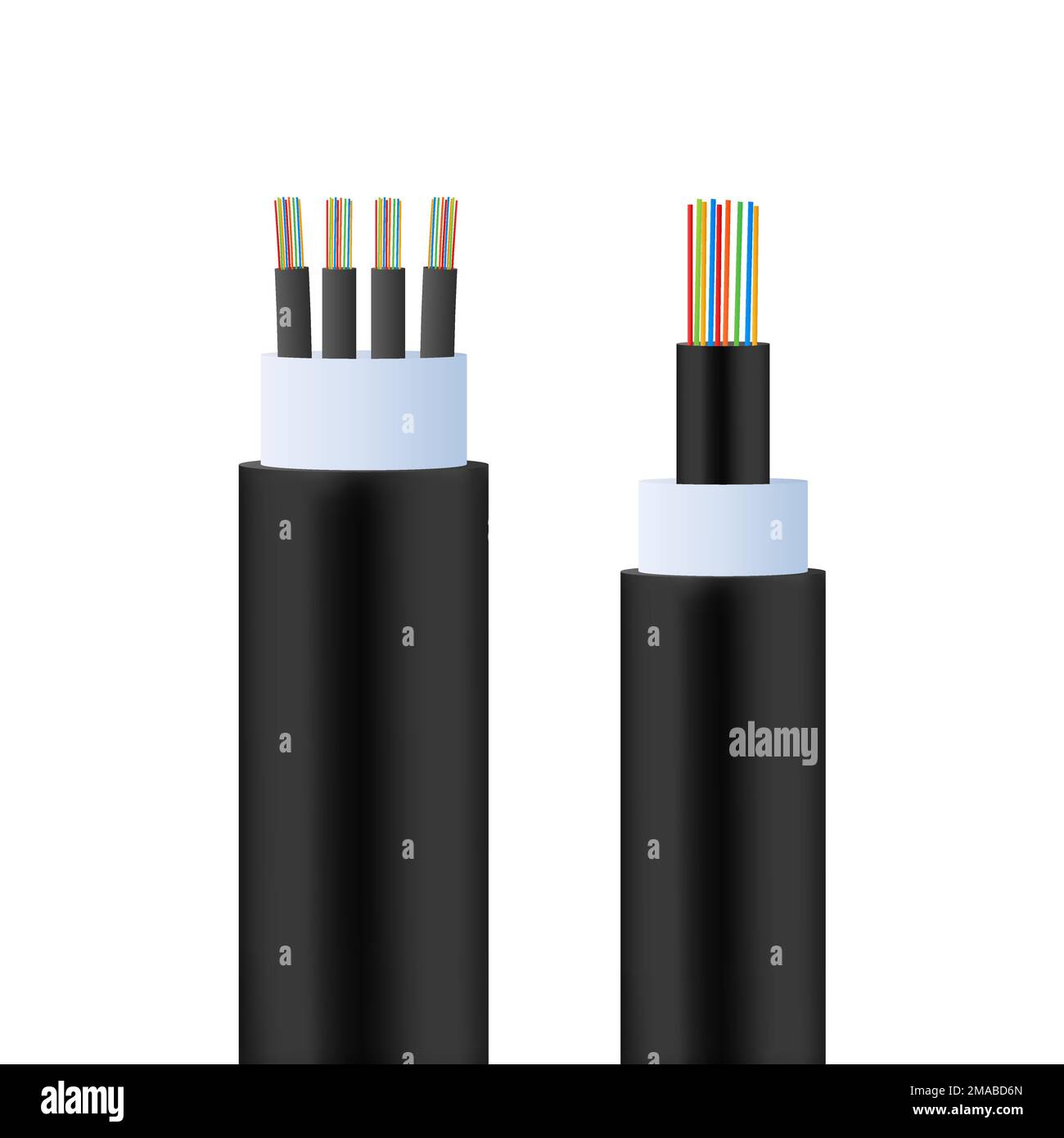 Fiber optic cable. High Speed Vector stock illustration Stock