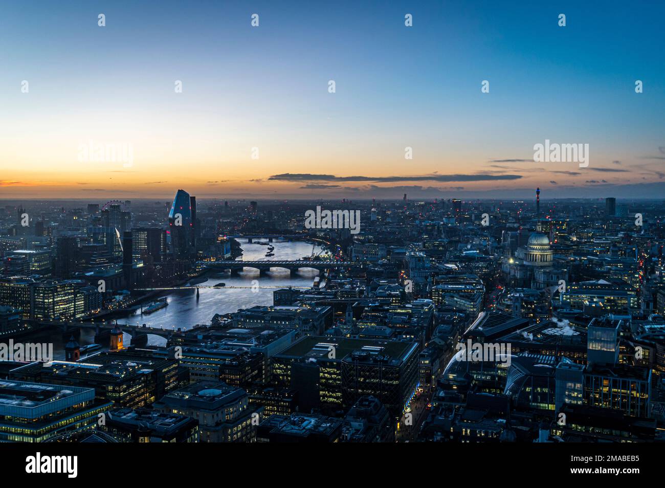 The view from the Sky Garden, London Stock Photo