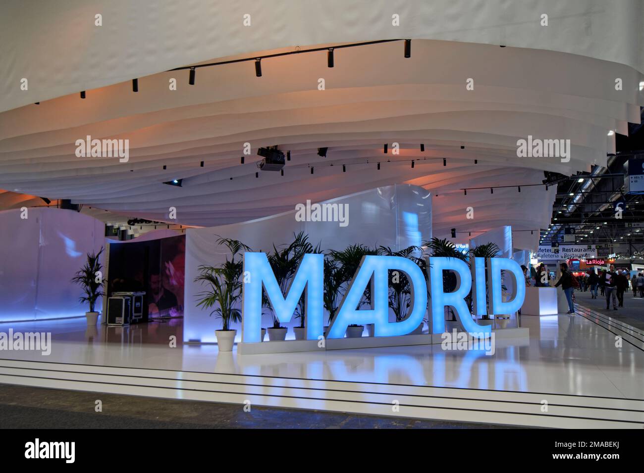 Madrid, Spain. 19th Jan, 2023.  FITUR the International Tourism Fair of Spain 2023. Stand of the Community of Madrid. IFEMA, Madrid, Spain. Credit: EnriquePSans/Alamy Live News Stock Photo