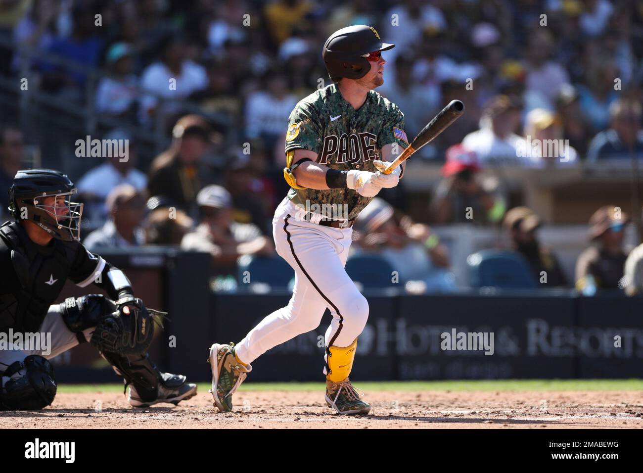 San Diego Padres first baseman Jake Cronenworth during a baseball game  against the San Francisco Giants in San Francisco, Tuesday, June 20, 2023.  (AP Photo/Jeff Chiu Stock Photo - Alamy