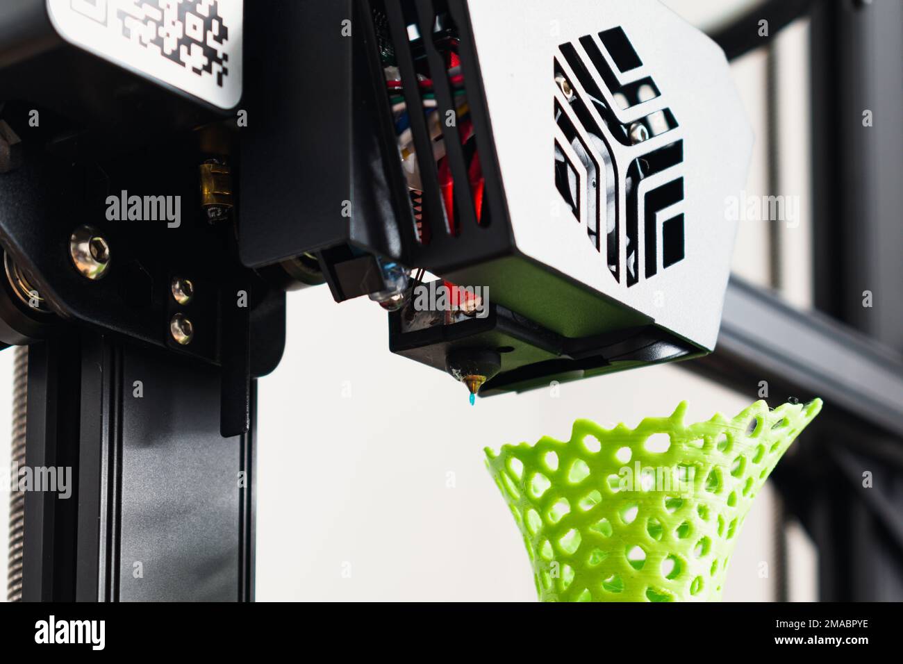 3d printer with a vase printed with pla filament Stock Photo - Alamy