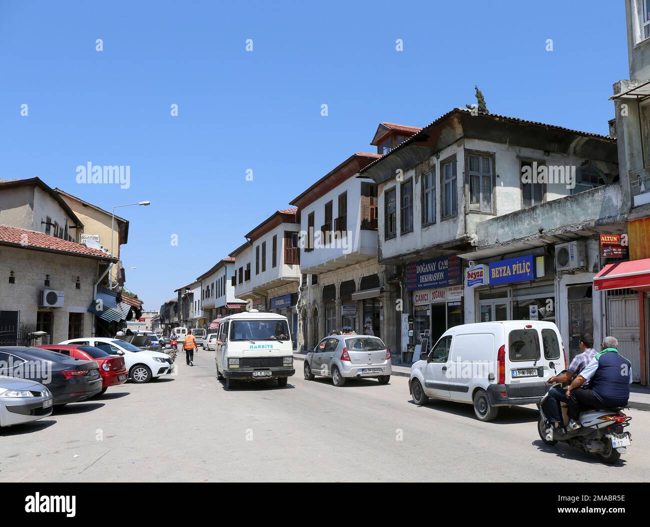 HATAY,TURKEY-JUNE 03:Streets and Old Homes of Old Antioch.June 03,2017 in Hatay, Turkey Stock Photo