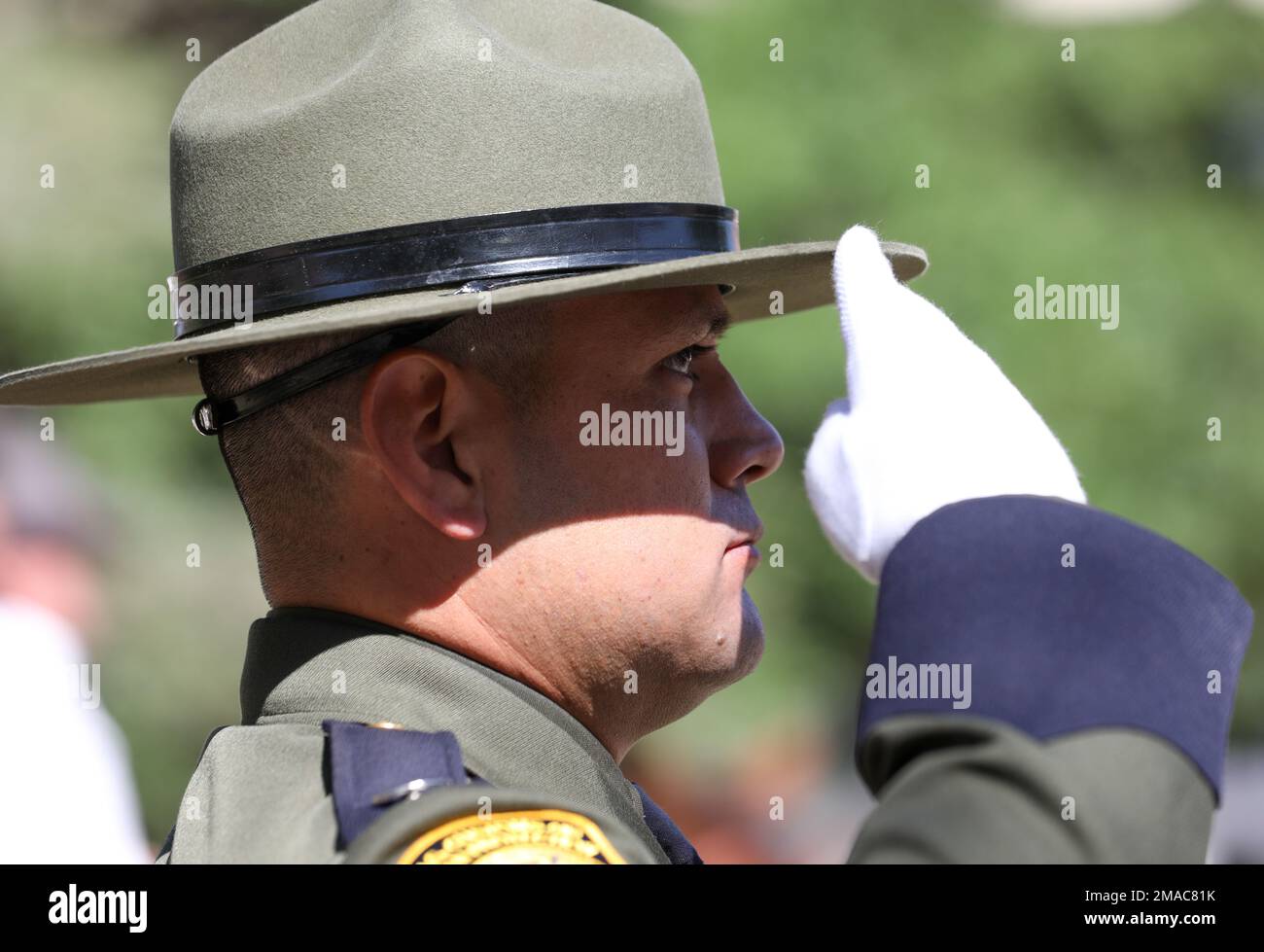U.S. Border Patrol Agent Sergio Nava, the Big Bend Sector Honor Guard ...