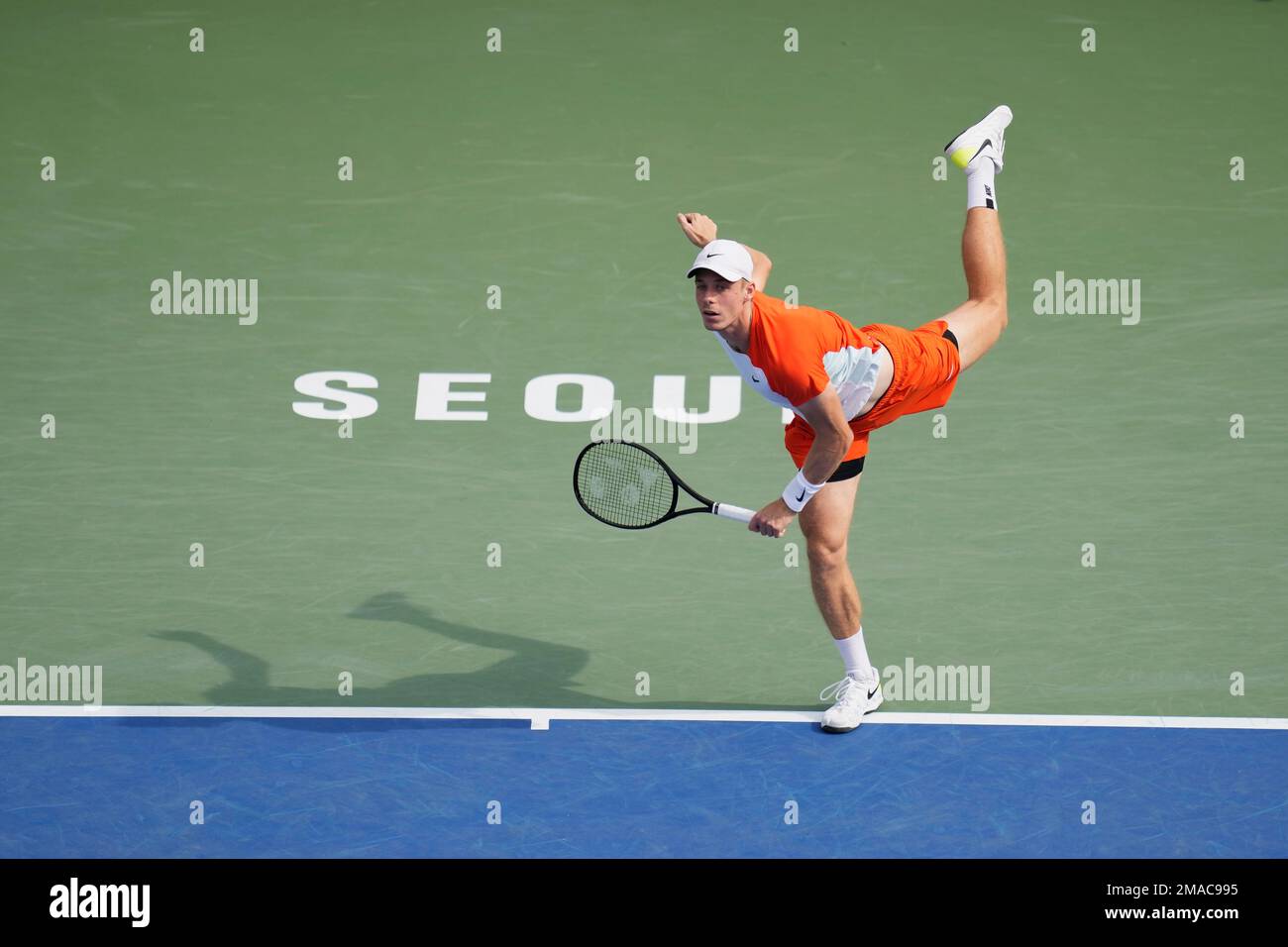 Denis Shapovalov Of Canada Serves To Jenson Brooksby Of The United ...