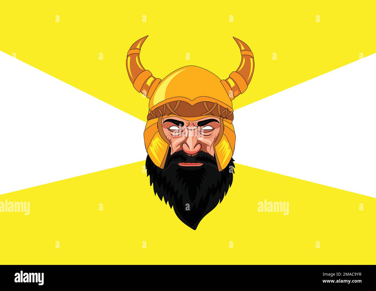 Viking Warrior mascot stock vector . Illustration of male Stock Vector