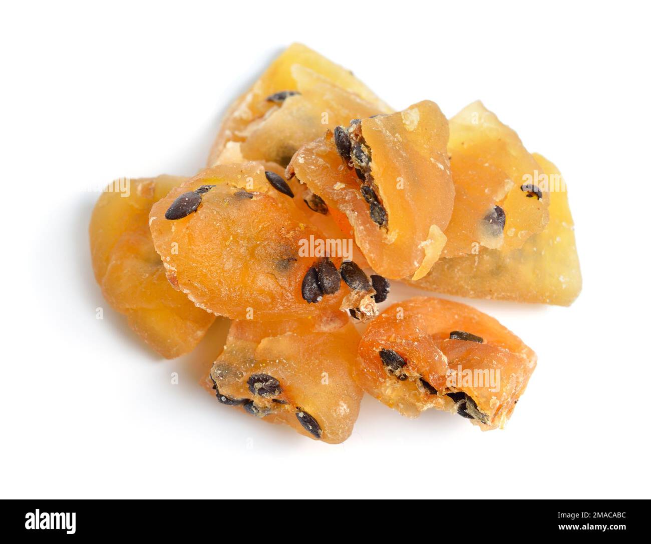 Dried Passion fruit isolated on white background Stock Photo Alamy