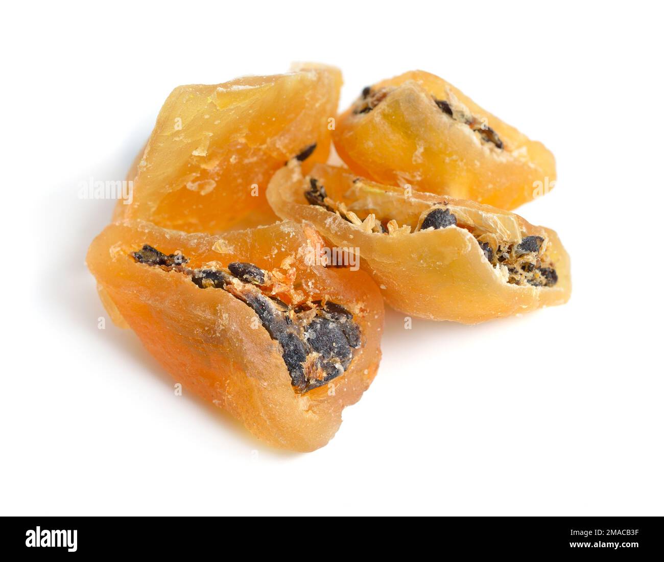 Dried Passion fruit isolated on white background Stock Photo Alamy