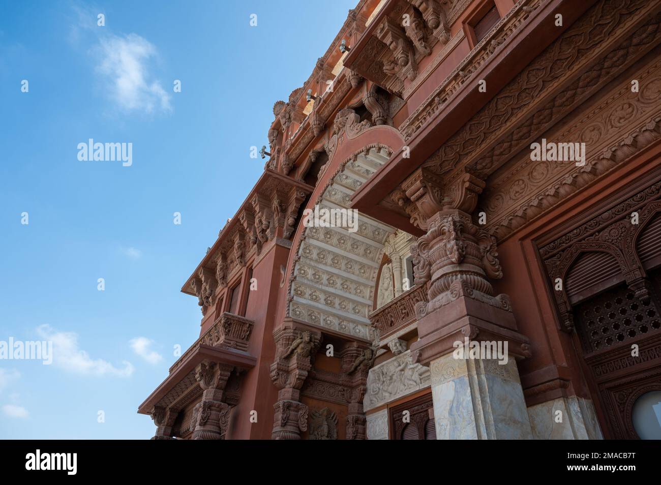 Baron Empain palace, Heliopolis, Cairo, Egypt. Designed in a hindu style. Stock Photo