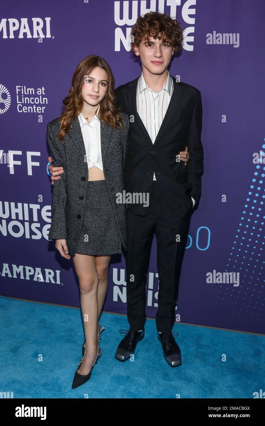 Actors May Nivola, left, and Sam Nivola, right, attend the premiere of