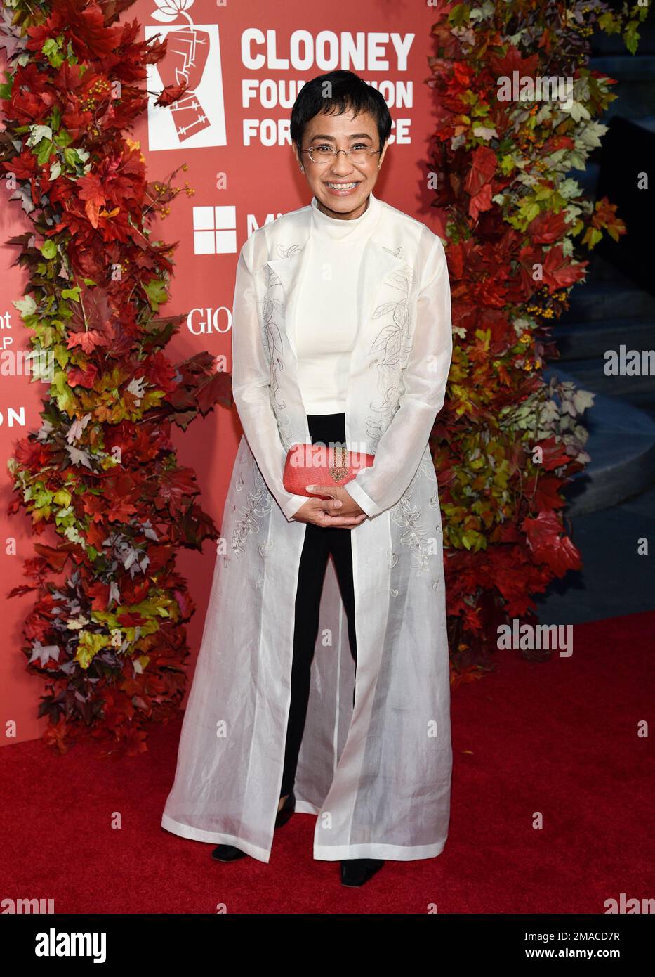 Journalist Maria Ressa attends the Clooney Foundation for Justice Albie ...