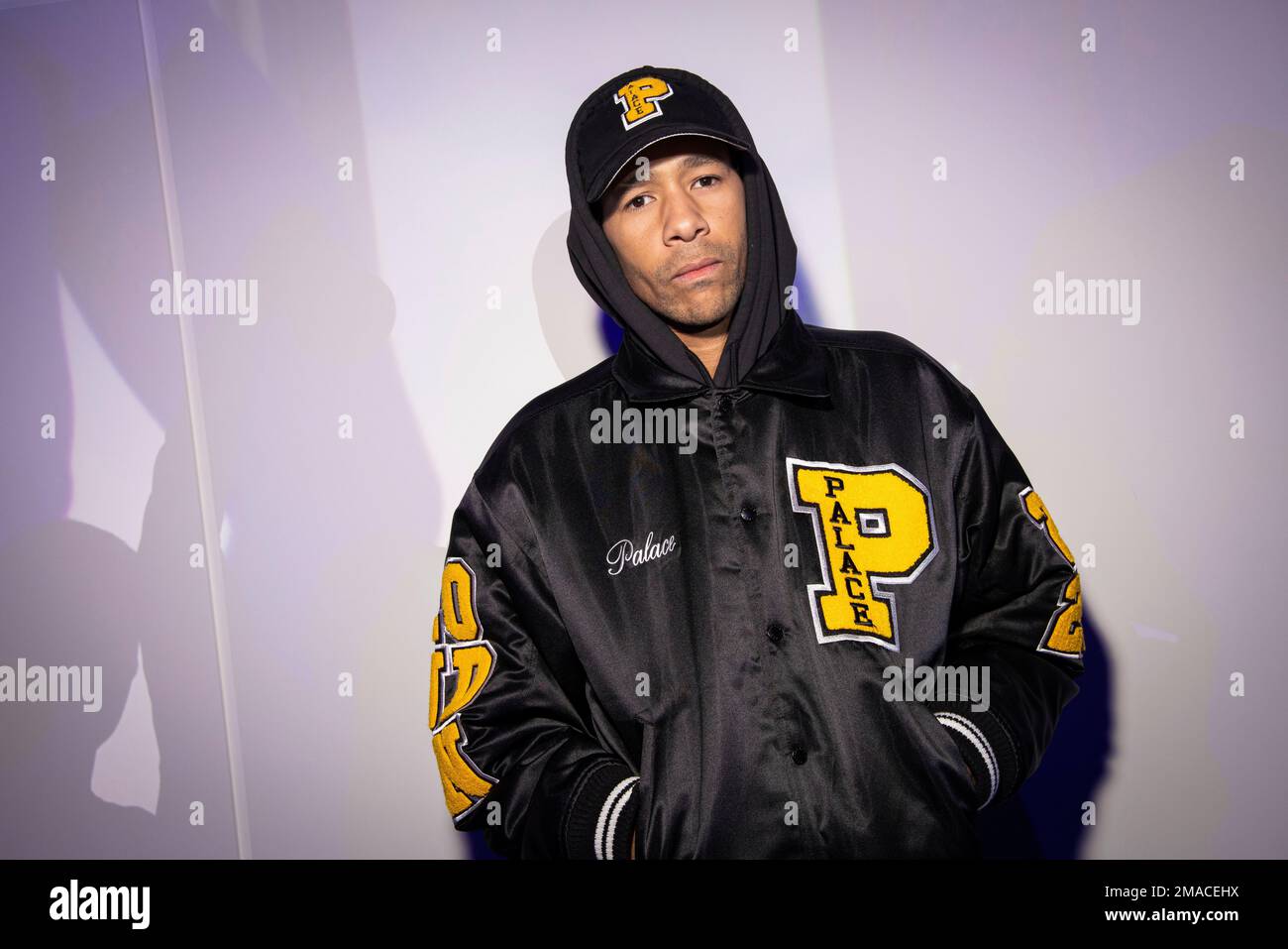 Lucien Clarke arrives for the Off-White ready-to-wear Spring/Summer 2023  fashion collection presented Thursday, Sept. 29, 2022 in Paris. (Photo by  Vianney Le Caer/Invision/AP Stock Photo - Alamy