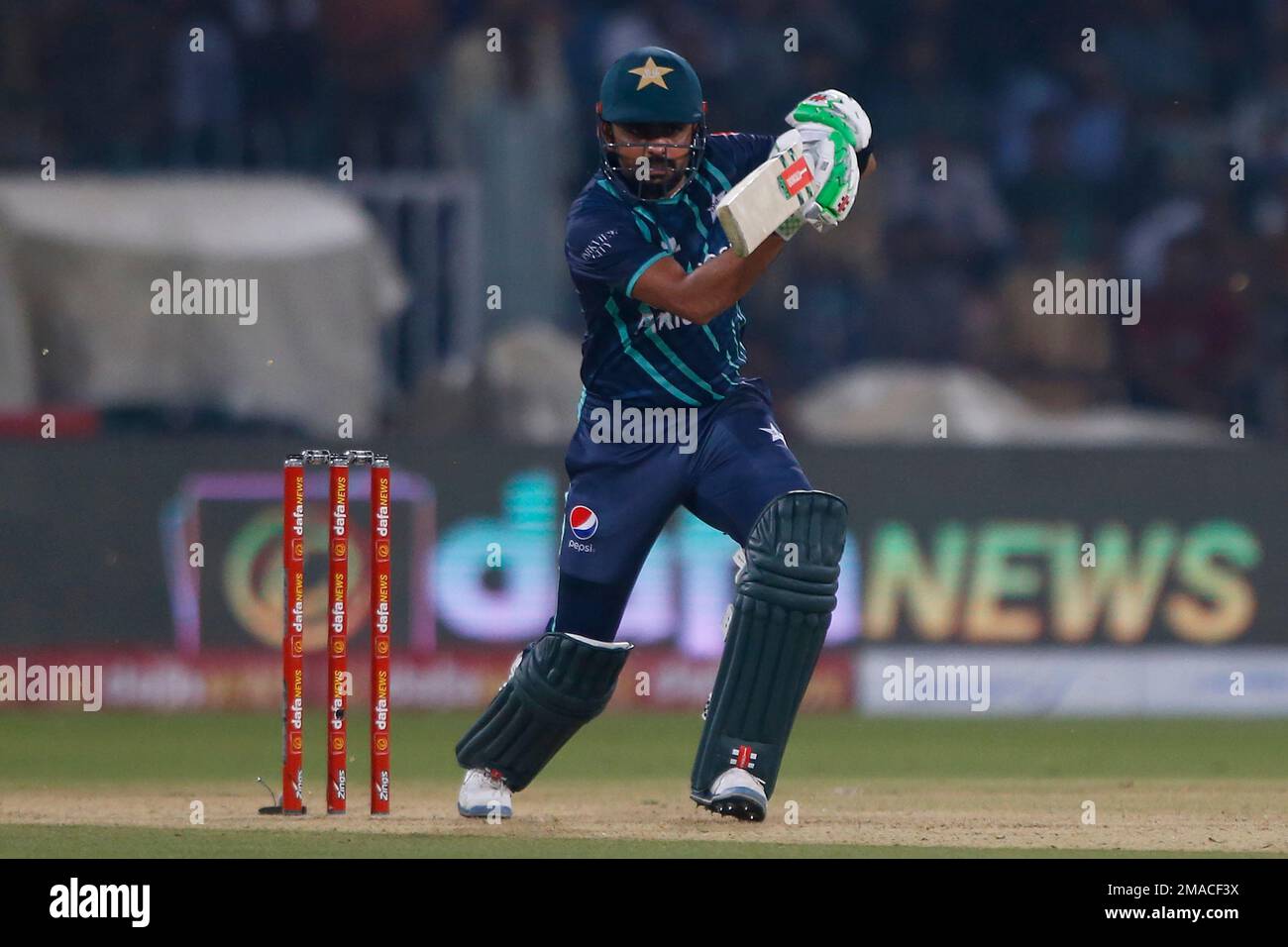 Pakistan's Babar Azam bats during the sixth twenty20 cricket match