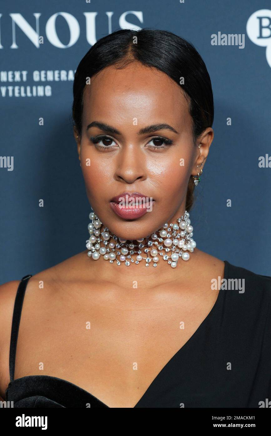 Sabrina Elba poses for photographers on arrival at the 'BFI Luminous