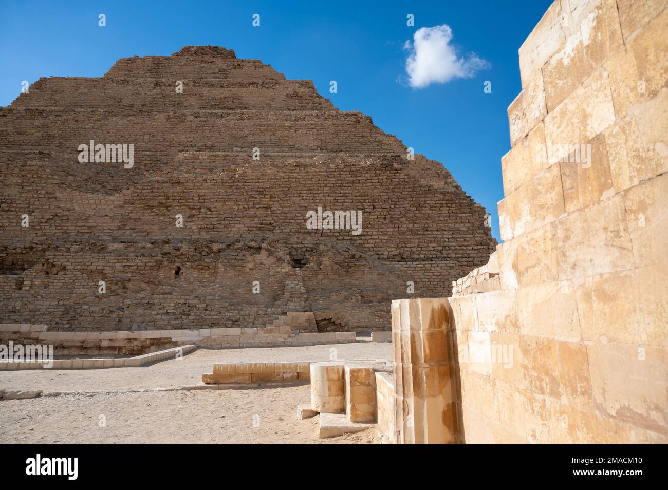 Djoser Step Pyramid, Saqqara, Cairo, Egypt Stock Photo