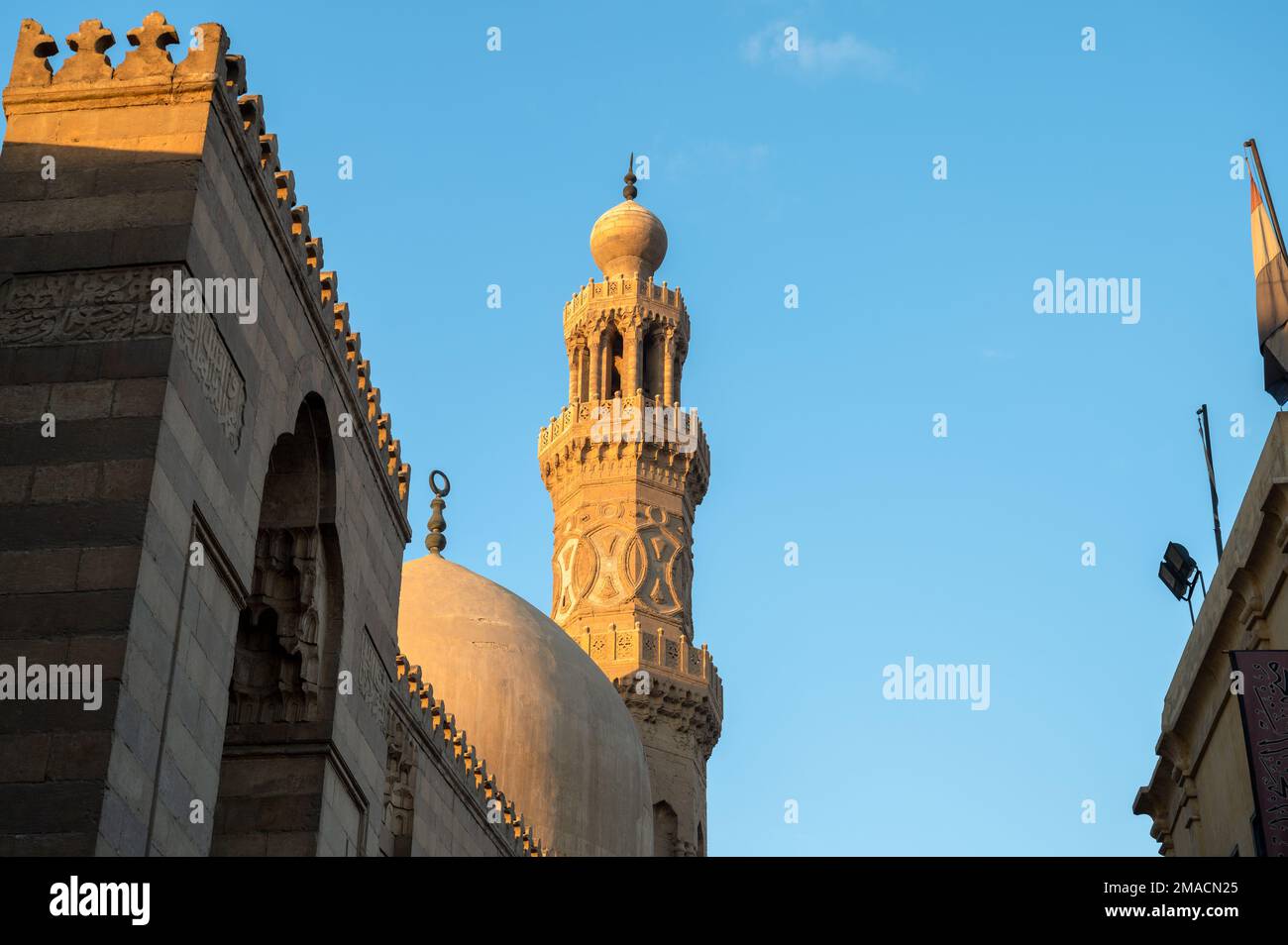 Qalawun Complex, Khan al Khalili, Cairo, Egypt Stock Photo