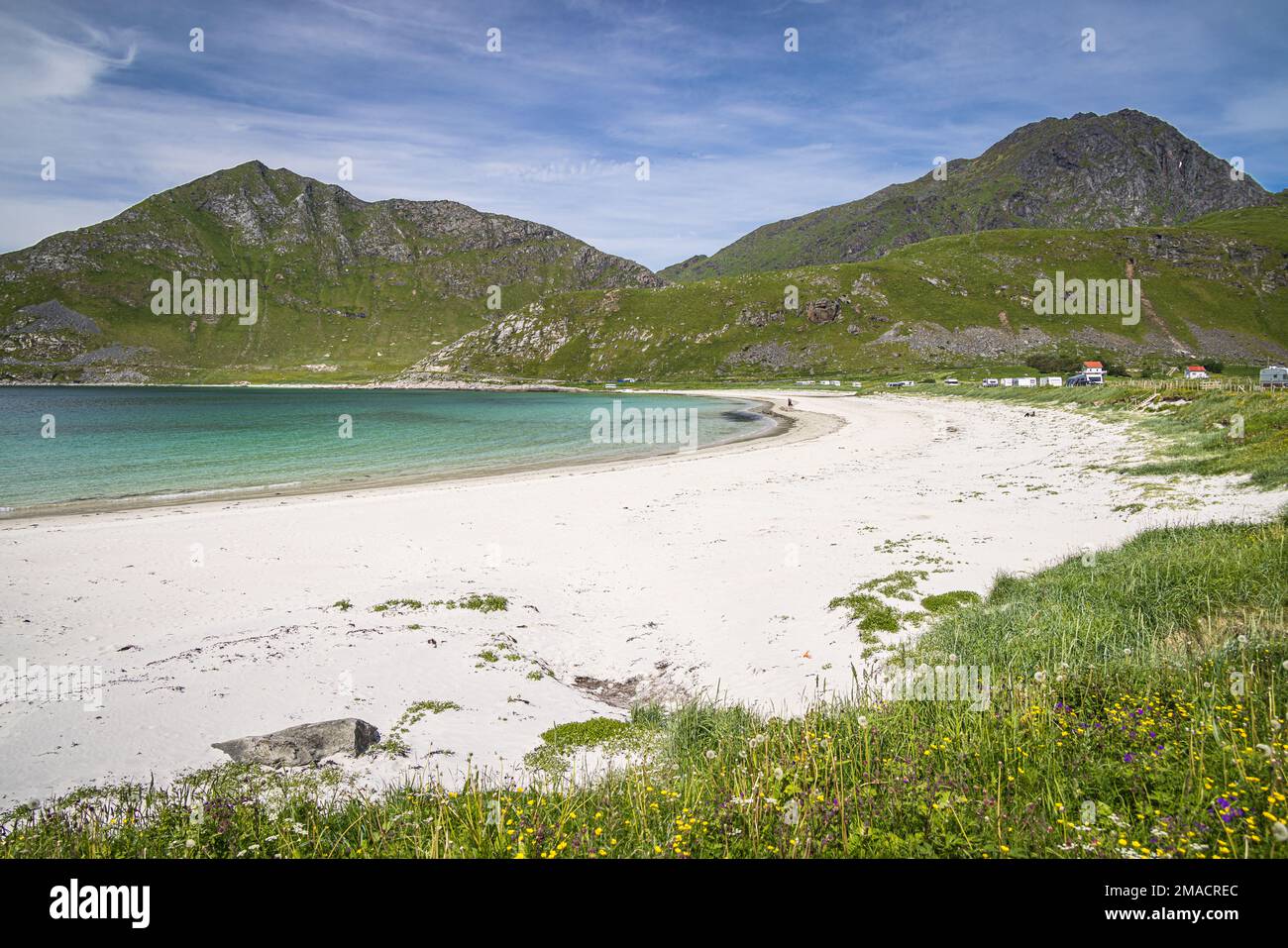 Haukland Beach (Hauklandstranda), Lofoten Islands, Nordland, Norway Stock  Photo - Alamy