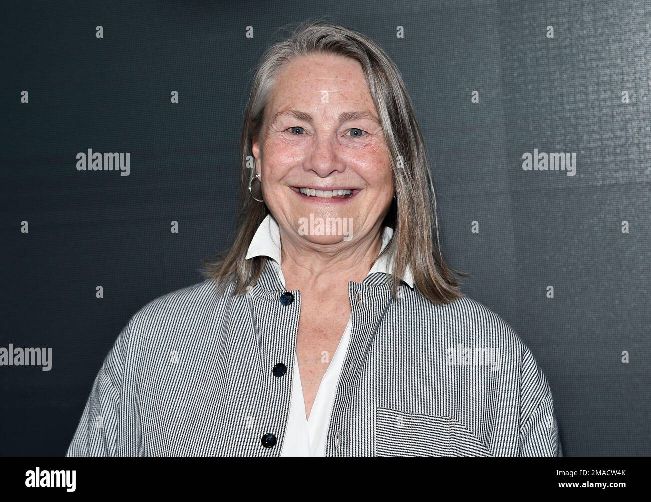 Cherry Jones attends a special screening of "The Good House" at the SAG