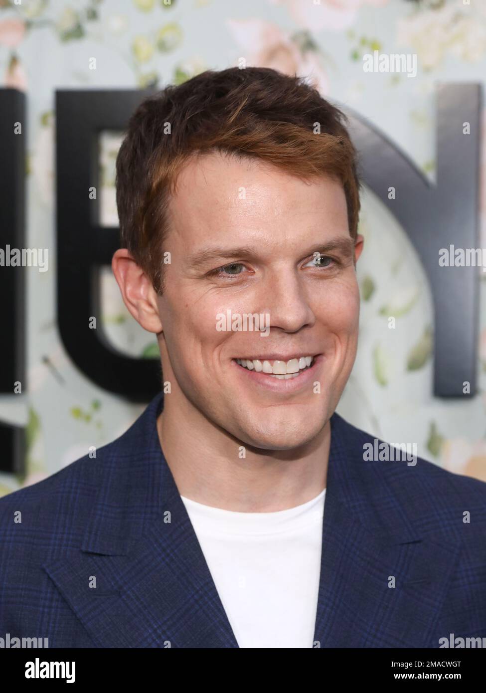 Actor Jake Lacy attends the world premiere of the Peacock limited