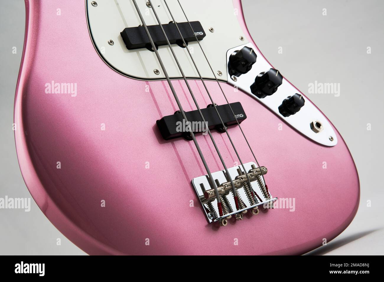 Bass collection betsy guy pratt bass guitar pink finish hires stock