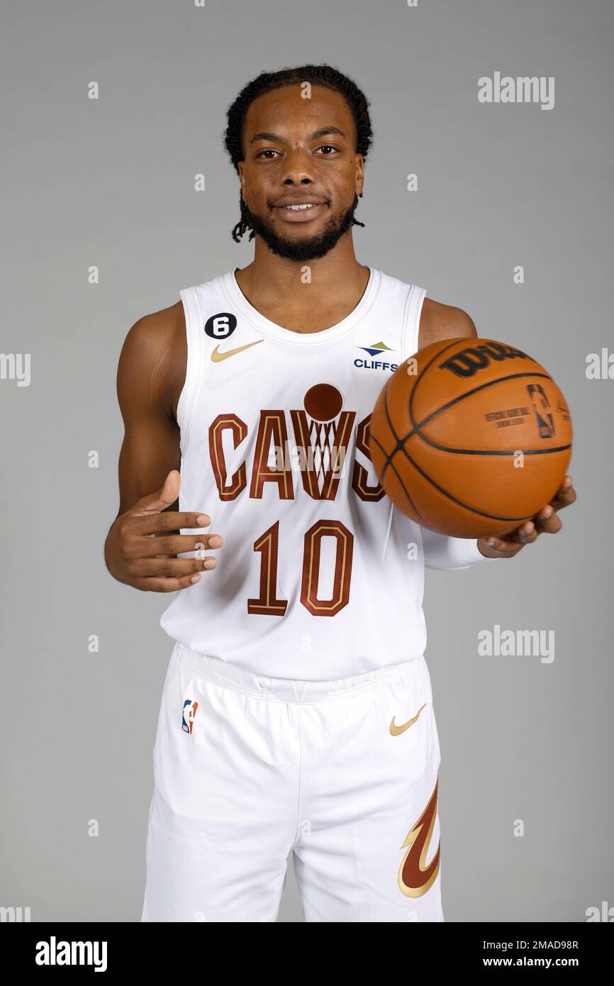 Cleveland Cavaliers guard Darius Garland poses for a portrait during the  NBA basketball team's media day, Monday, Sept. 26, 2022, in Cleveland. (AP  Photo/Ron Schwane Stock Photo - Alamy