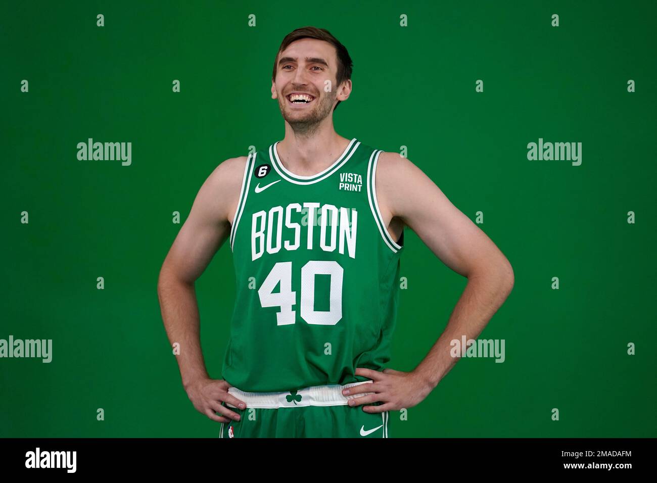 Boston Celtics forward Luke poses for a photo during Boston