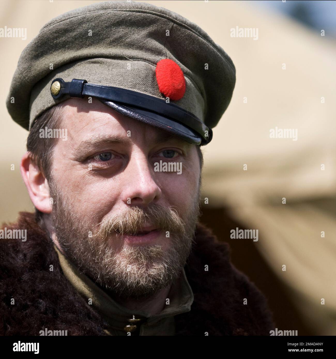 Soldier of the Imperial Russian Army Stock Photo