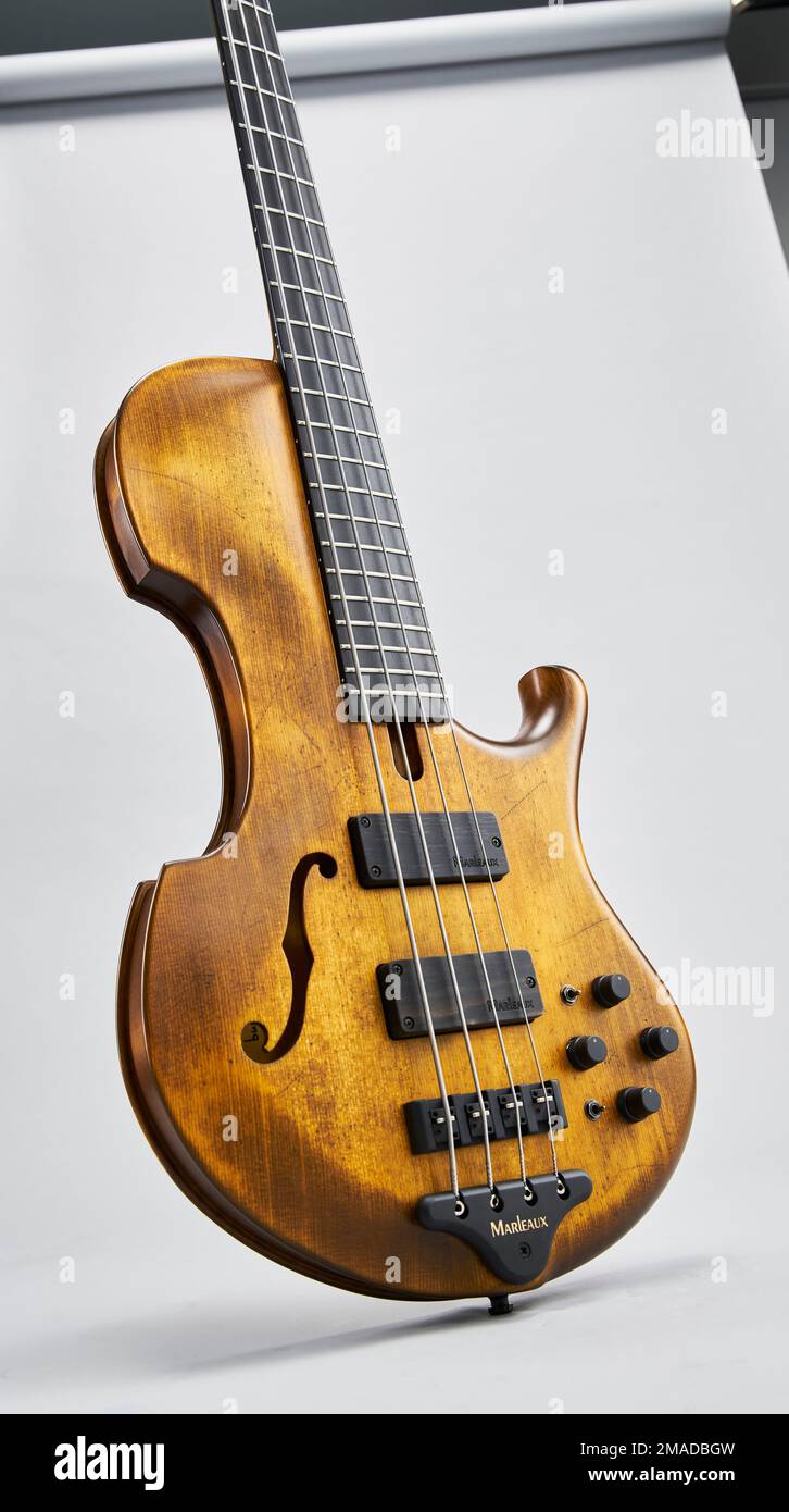 Marleaux Contra bass guitar Stock Photo