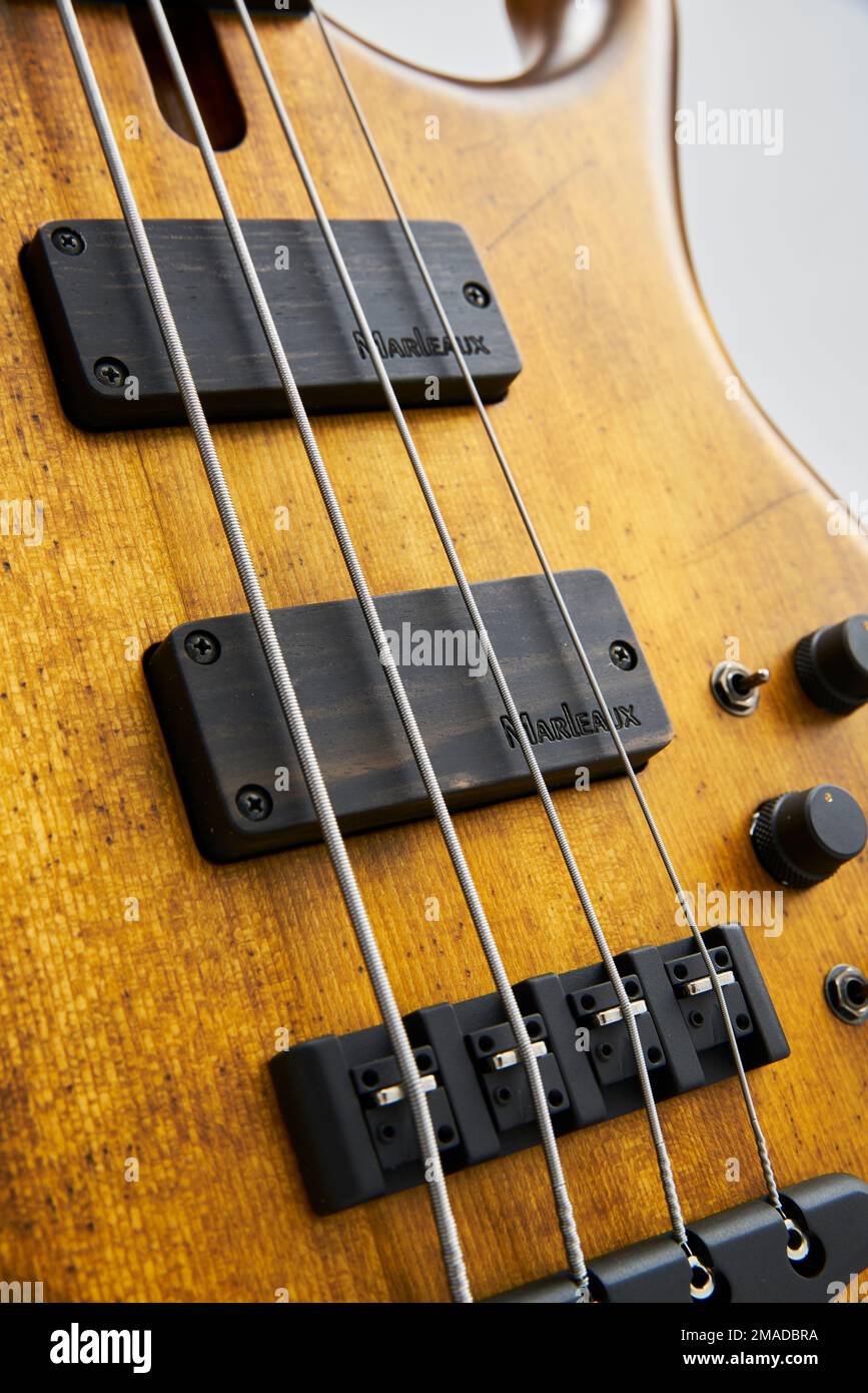 Marleaux Contra bass guitar Stock Photo