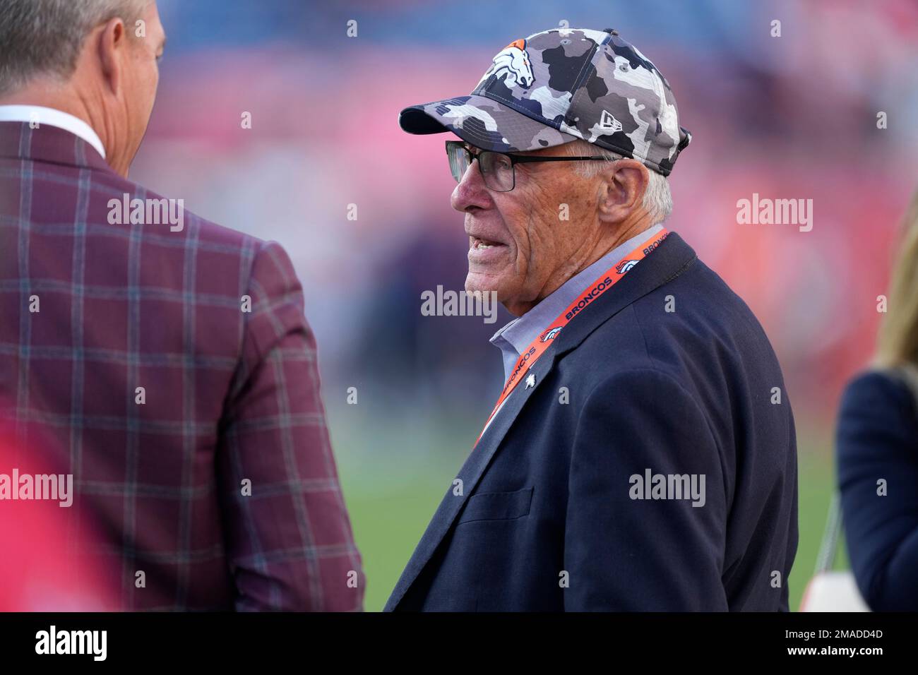 Denver Broncos owner Rob Walton looks on before a preseason NFL football  game against the Los Angeles Rams Saturday, Aug. 26, 2023, in Denver. (AP  Photo/Jack Dempsey Stock Photo - Alamy