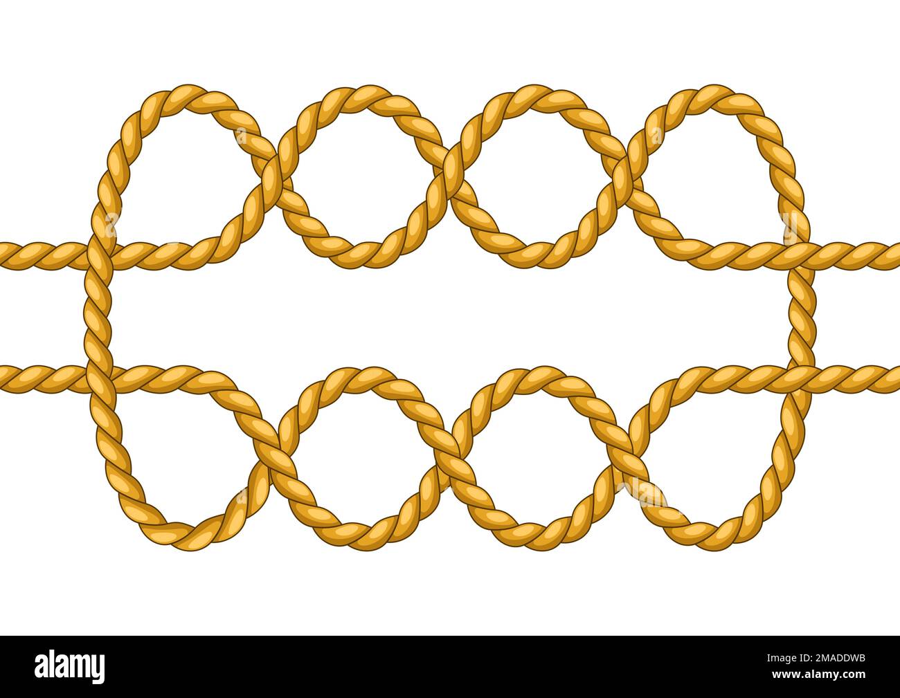 Illustration of jute rope knot. Nautical, fishing and decorative node Stock Vector Image & Art