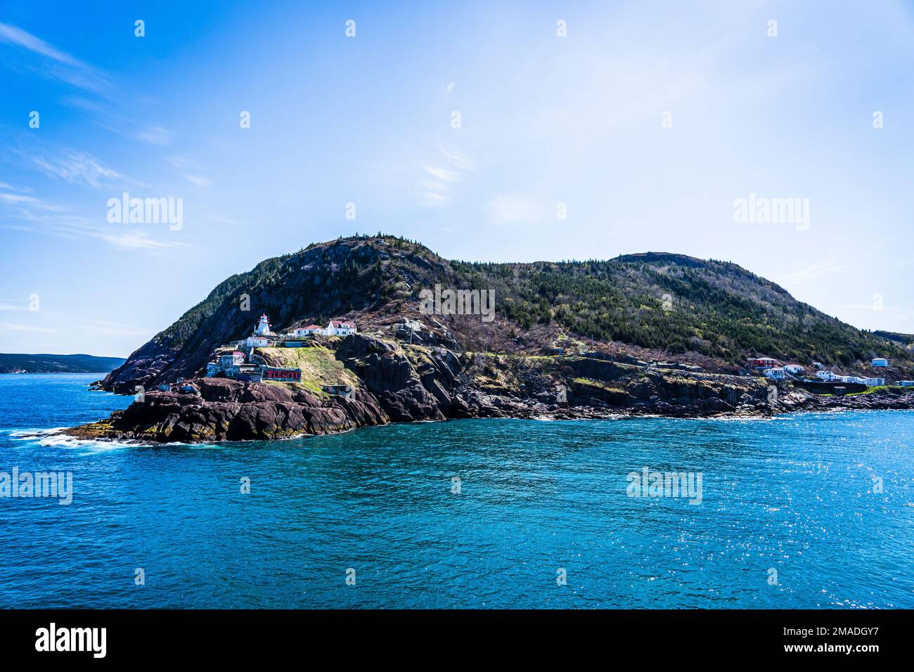 The crew of CCGS George R. Pearkes transit towards St. John's Harbour ...