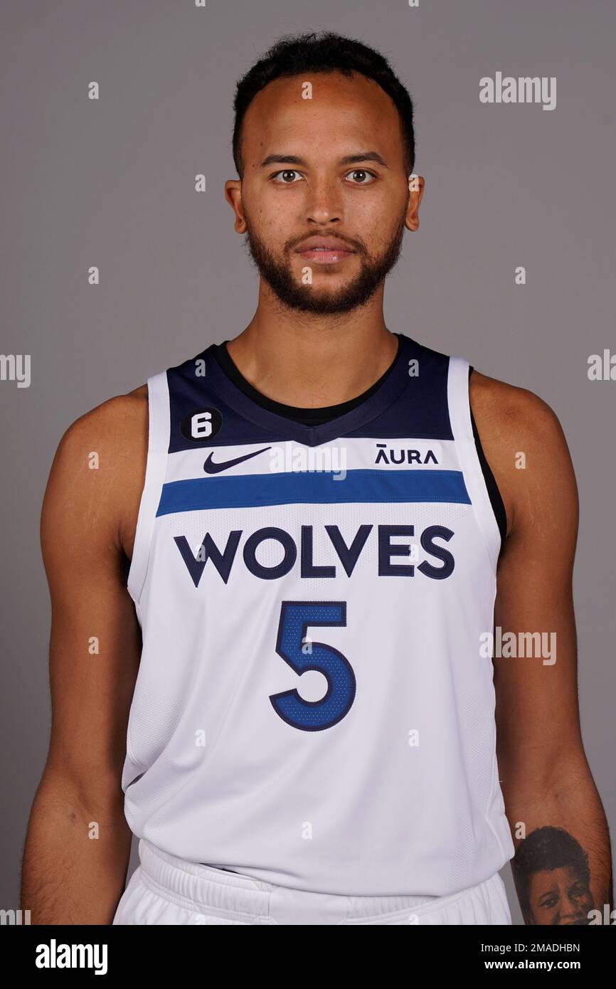 Minnesota Timberwolves' Kyle Anderson poses during the NBA basketball