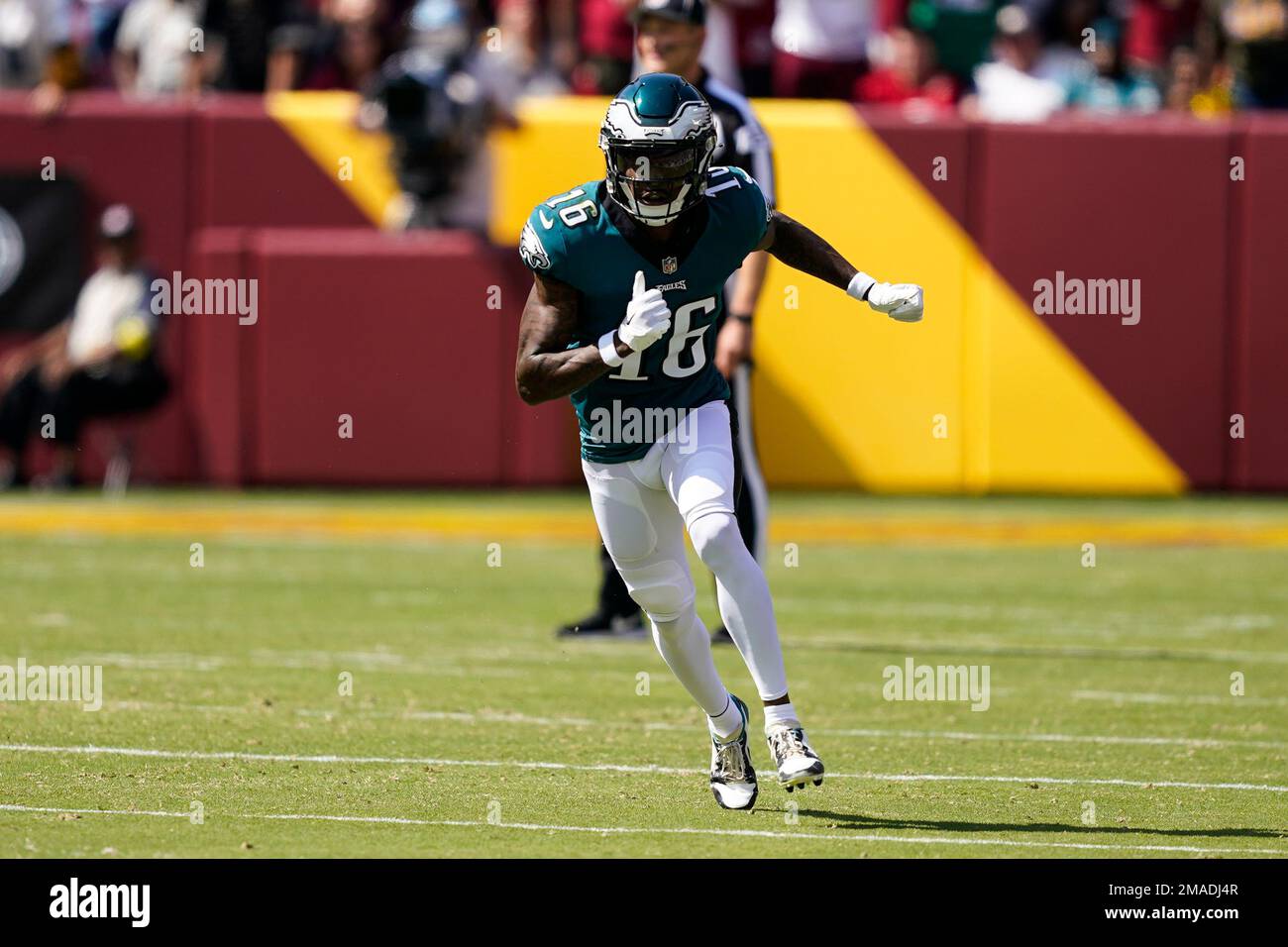 Philadelphia Eagles wide receiver Quez Watkins (16) in action during