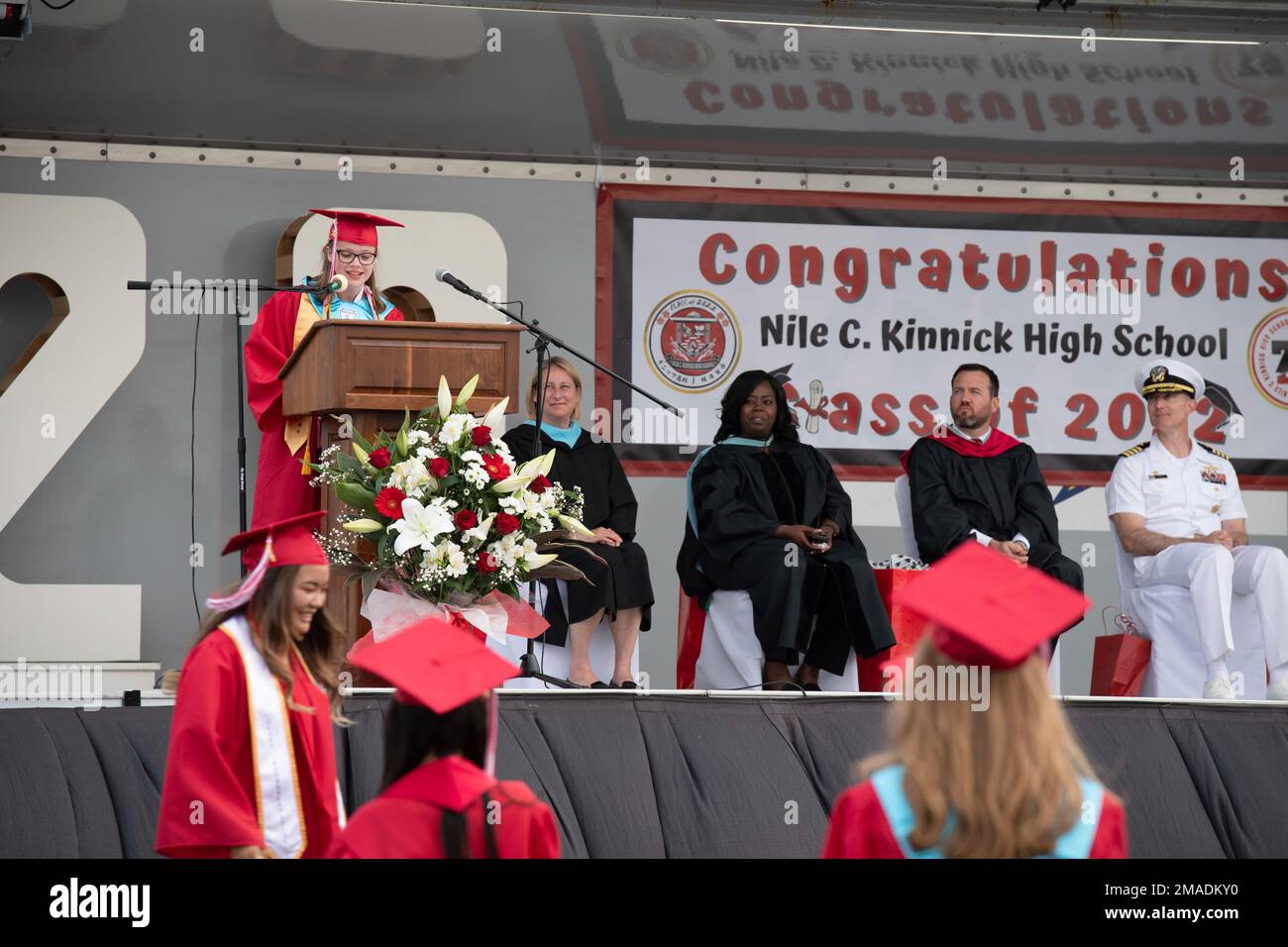 YOKOSUKA, Japan (May 26, 2022) Ella Johnson, salutatorian of Nile C