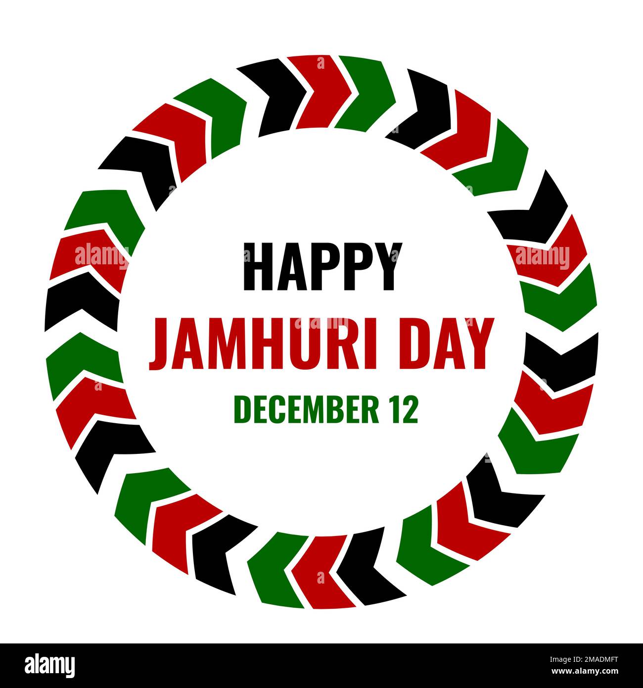 Kenya Jamhuri Day typography poster. Kenyan Independence Day. National