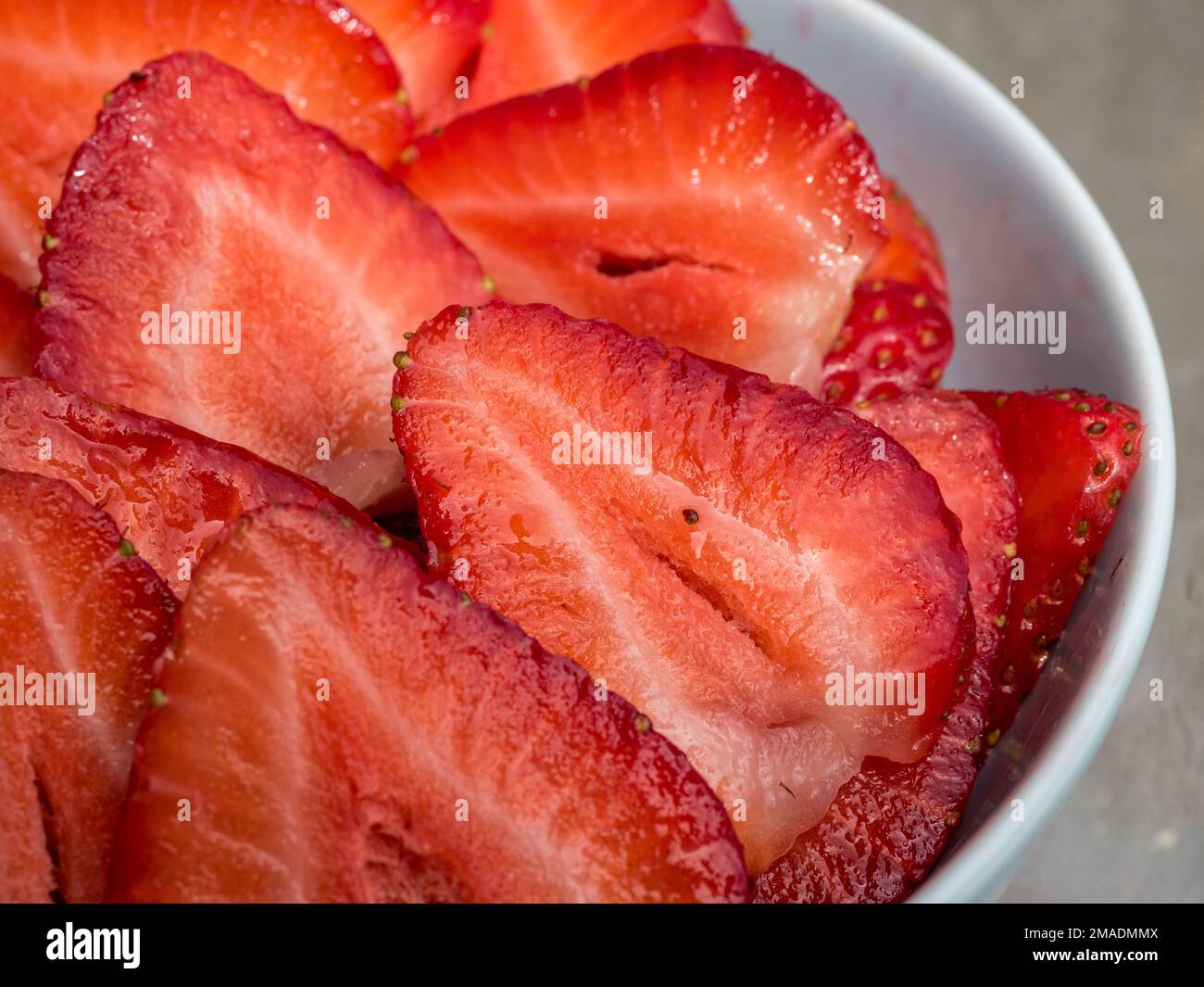 Strawberry bowl closeup A bowl full of fresh, ripe, red summer