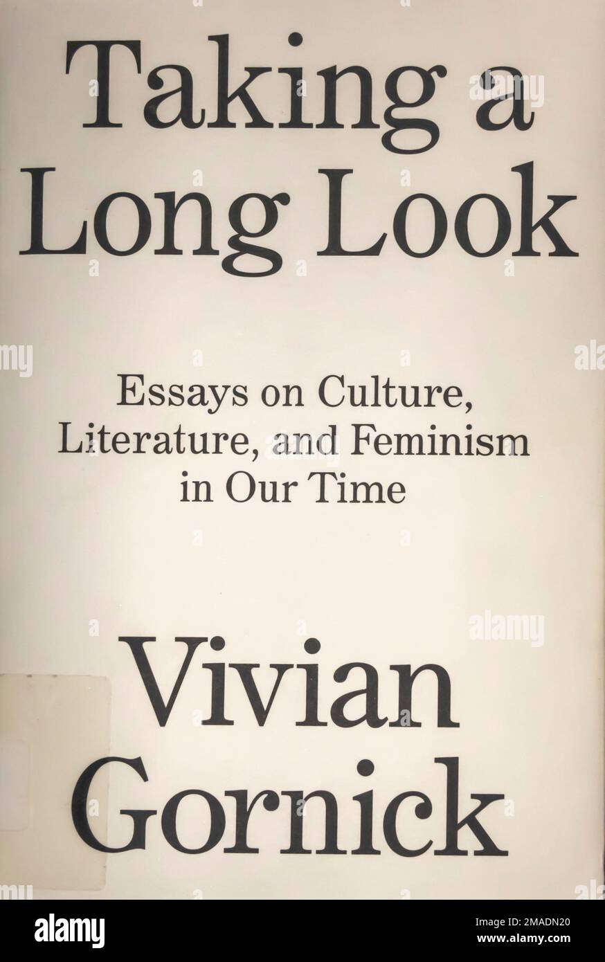 Taking A Long Look: Essays on Culture, Literature and Feminism in Our Time Book by Vivian Gornick  2021 Stock Photo