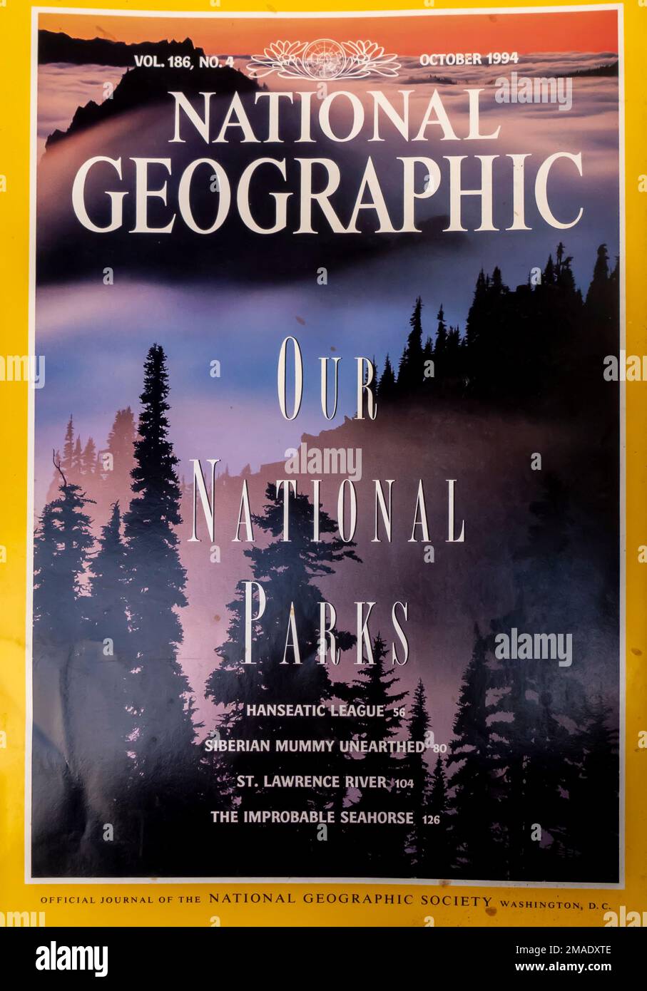 National Geographic Magazine Cover October 1994 Stock Photo Alamy