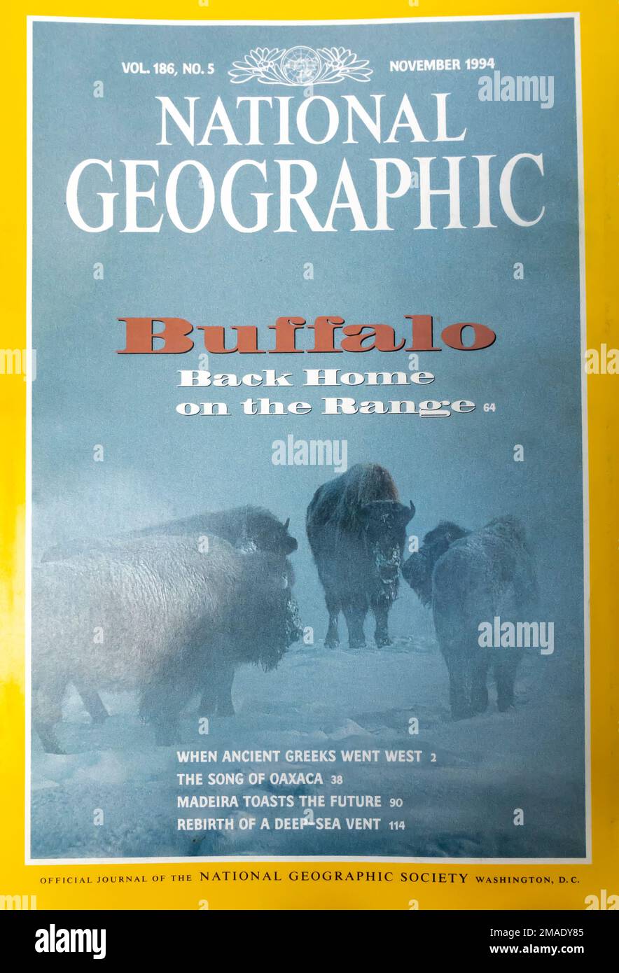 National Geographic Magazine Cover Nov 1994 Stock Photo Alamy