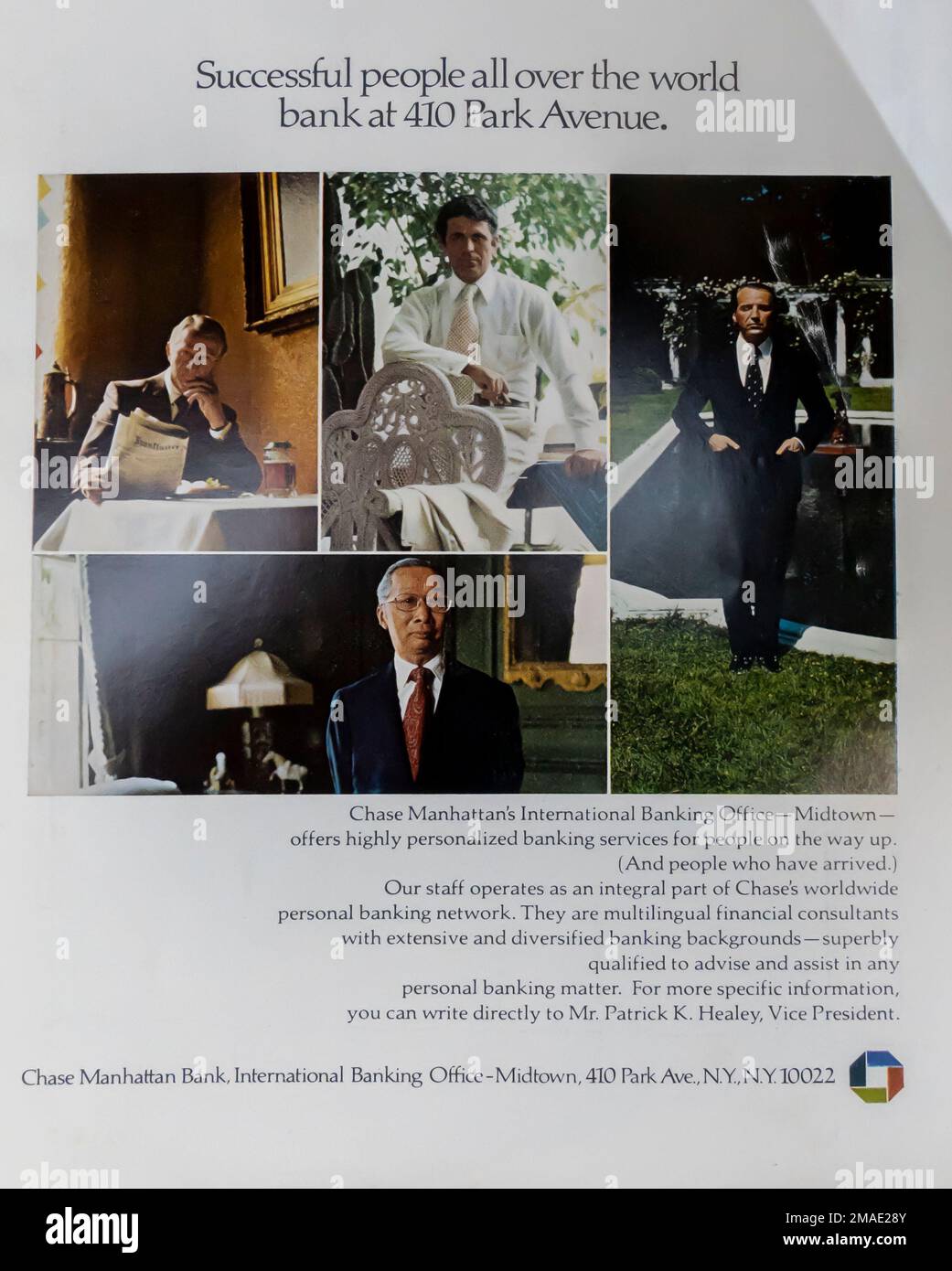 Chase bank ad hires stock photography and images Alamy