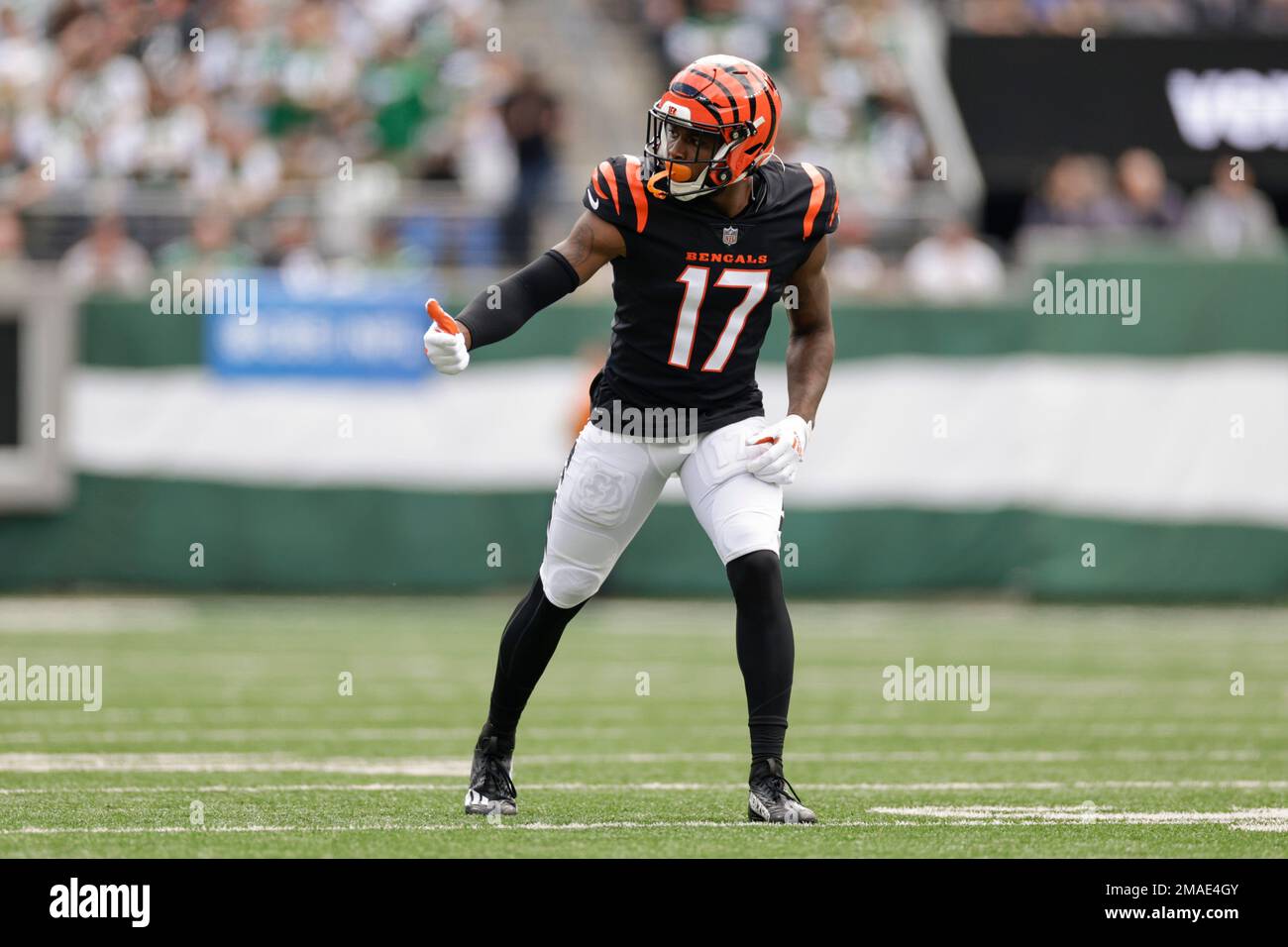 Cincinnati Bengals wide receiver Stanley Morgan (17) and