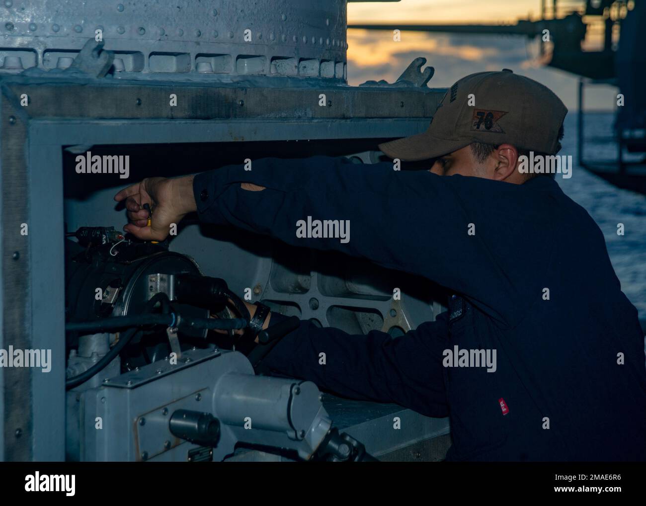 220526-N-YQ181-1003 PHILIPPINE SEA (May 26, 2022) Fire Controlman 3rd ...
