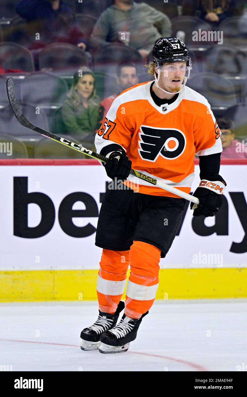 Philadelphia Flyers' Wade Allison in action during a preseason NHL ...