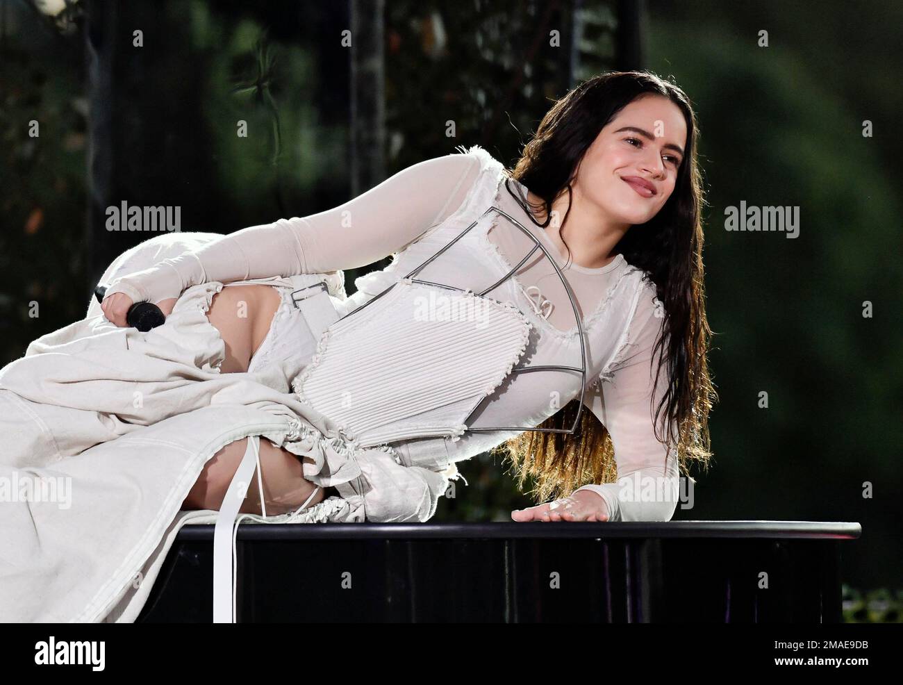 Rosalía performs during the Global Citizen Festival on Saturday, Sept ...