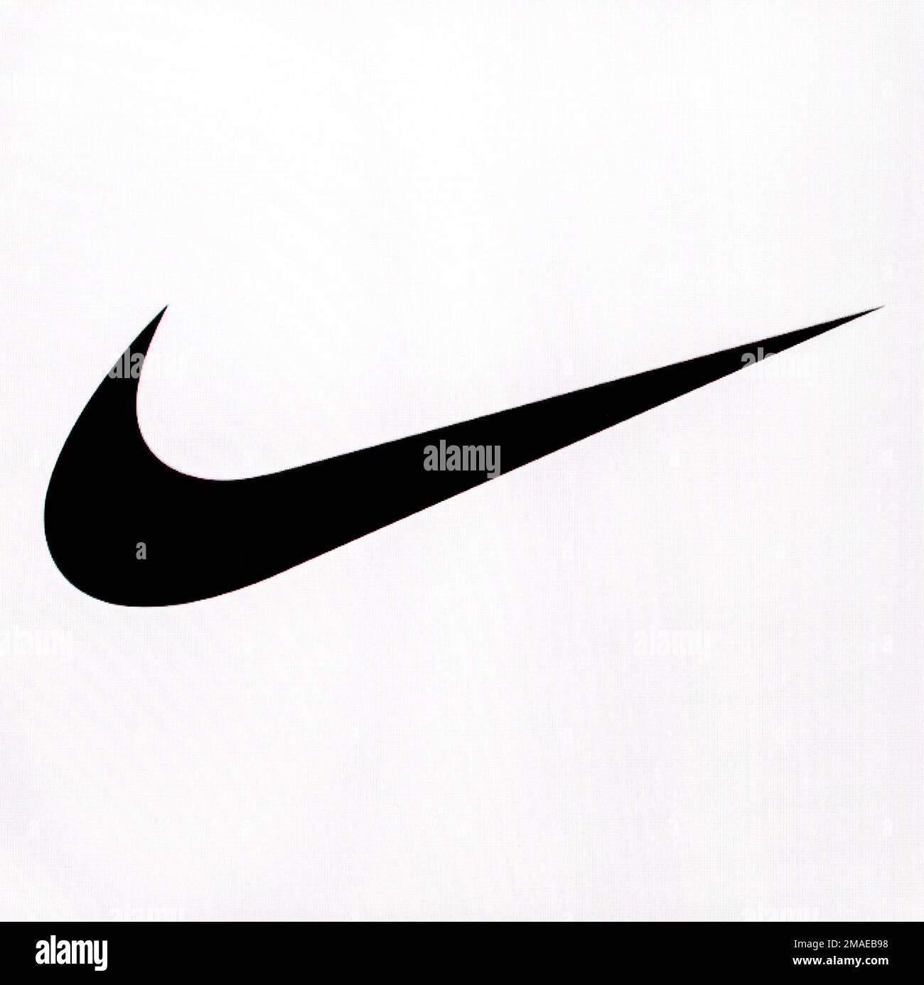 Download A Pink And White Pattern With Nike Logos Wallpaper