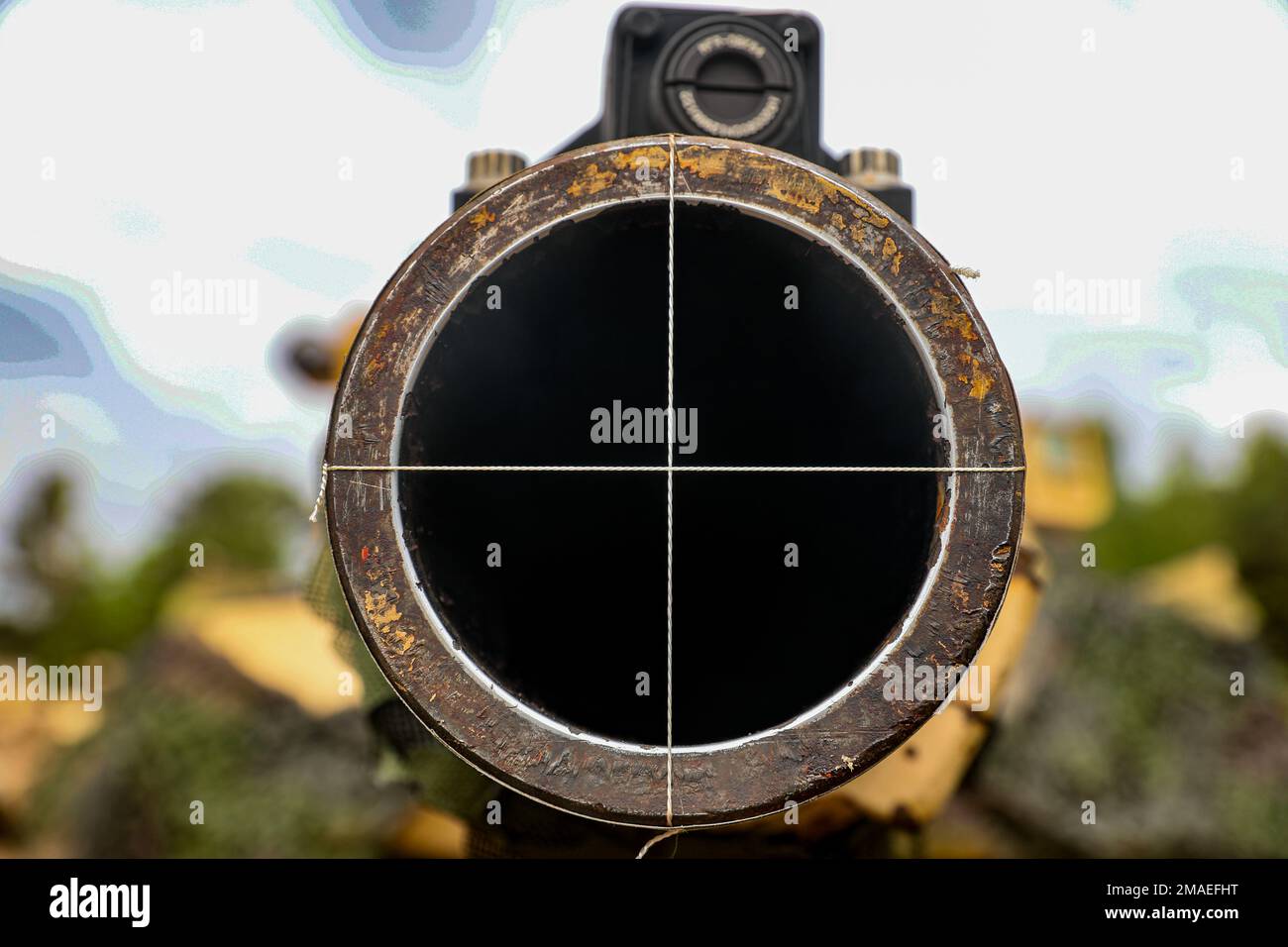 An M1A2 Abrams tank assigned to the 1st Battalion, 68th Armor Regiment